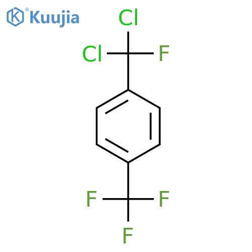 Benzene, 1-(dichlorofluoromethyl)-4-(trifluoromethyl)- structure