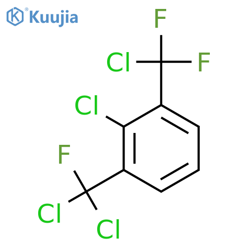 Benzene, 2-chloro-1-(chlorodifluoromethyl)-3-(dichlorofluoromethyl)- structure