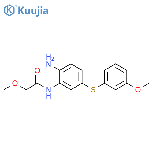 Acetamide, N-[2-amino-5-[(3-methoxyphenyl)thio]phenyl]-2-methoxy- structure