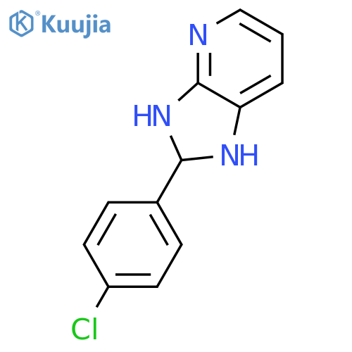 1H-IMIDAZO[4,5-B]PYRIDINE, 2-(4-CHLOROPHENYL)-2,3-DIHYDRO- structure