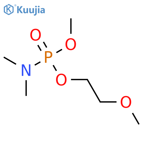 Phosphoramidic acid, dimethyl-, 2-methoxyethyl methyl ester structure