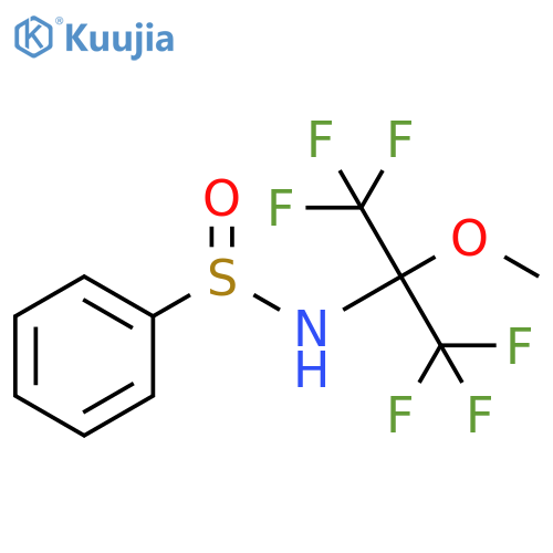 Benzenesulfinamide,N-[2,2,2-trifluoro-1-methoxy-1-(trifluoromethyl)ethyl]- structure