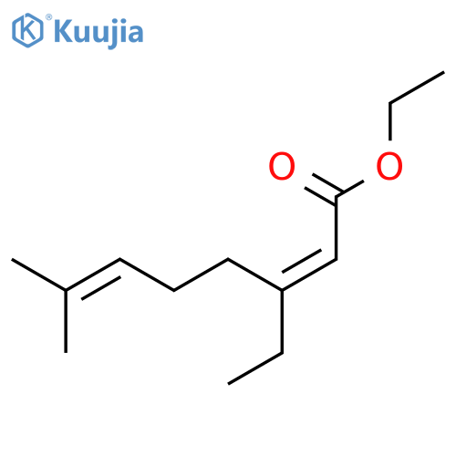 2,6-Octadienoic acid,3-ethyl-7-methyl-, ethyl ester structure