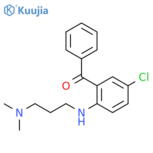 METHANONE, [5-CHLORO-2-[[3-(DIMETHYLAMINO)PROPYL]AMINO]PHENYL]PHENYL- structure