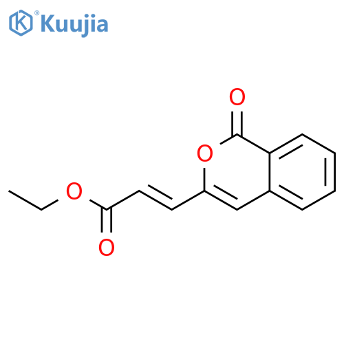 2-PROPENOIC ACID, 3-(1-OXO-1H-2-BENZOPYRAN-3-YL)-, ETHYL ESTER structure