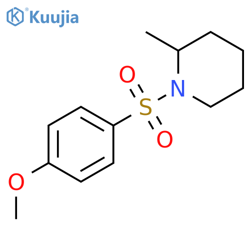 Piperidine, 1-[(4-methoxyphenyl)sulfonyl]-2-methyl- structure