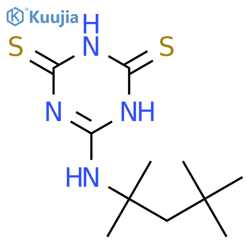 1,3,5-TRIAZINE-2,4(1H,3H)-DITHIONE, 6-[(1,1,3,3-TETRAMETHYLBUTYL)AMINO]- structure