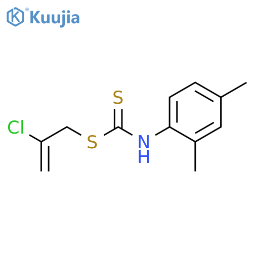 CARBAMODITHIOIC ACID, (2,4-DIMETHYLPHENYL)-, 2-CHLORO-2-PROPENYL ESTER structure