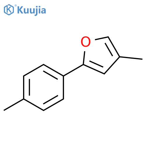 Furan, 4-methyl-2-(4-methylphenyl)- structure