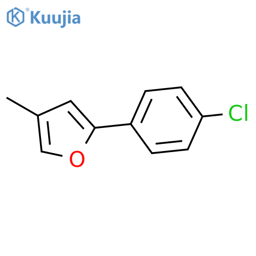 Furan, 2-(4-chlorophenyl)-4-methyl- structure