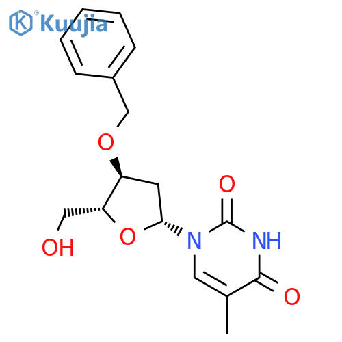 1-(4-Benzyloxy-5-hydroxymethyl-tetrahydro-furan-2-yl)-5-methyl-1H-pyrimidine-2,4-dione structure