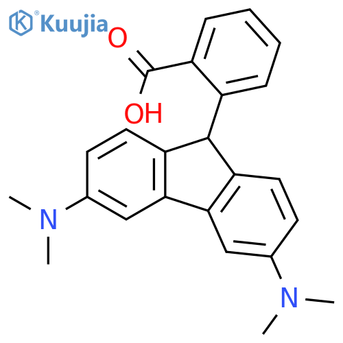 BENZOIC ACID, 2-[3,6-BIS(DIMETHYLAMINO)-9H-FLUOREN-9-YL]- structure