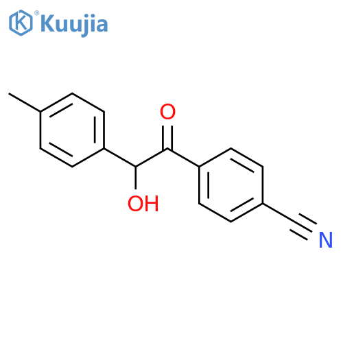 Benzonitrile, 4-[hydroxy(4-methylphenyl)acetyl]- structure