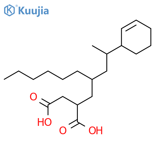 2-{2-[2-(Cyclohex-2-EN-1-YL)propyl]octyl}butanedioic acid structure