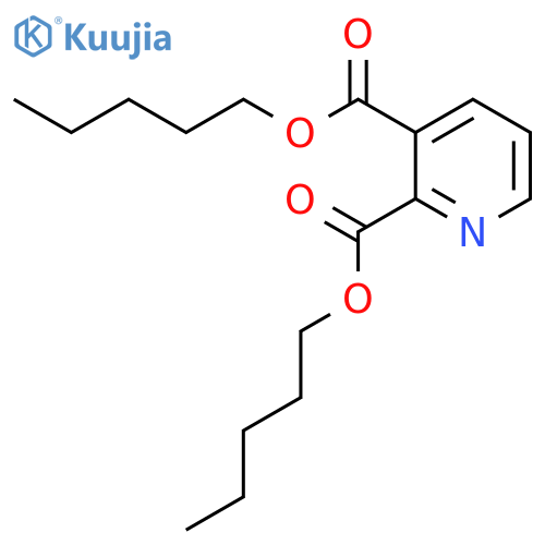 2,3-Pyridinedicarboxylic acid, dipentyl ester structure