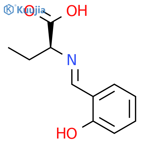 BUTANOIC ACID, 2-[[(2-HYDROXYPHENYL)METHYLENE]AMINO]-, (S)- structure