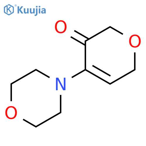 2H-Pyran-3(6H)-one, 4-(4-morpholinyl)- structure