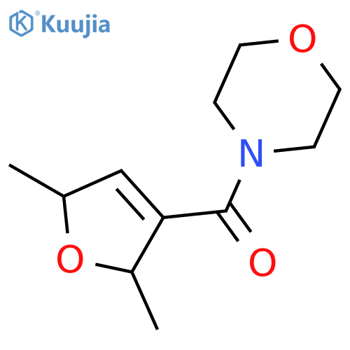 MORPHOLINE, 4-[(2,5-DIHYDRO-2,5-DIMETHYL-3-FURANYL)CARBONYL]- structure