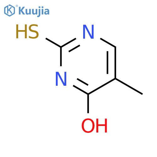5-methyl-2-mercaptopyrimidin-4-ol structure