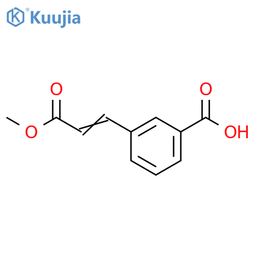 Benzoic acid, 3-(3-methoxy-3-oxo-1-propenyl)- structure