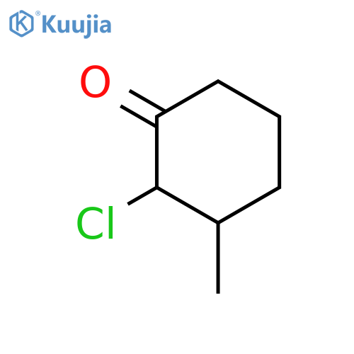 Cyclohexanone, 2-chloro-3-methyl-, cis- structure