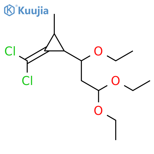 Cyclopropane, 1-(dichloromethylene)-2-methyl-3-(1,3,3-triethoxypropyl)- structure