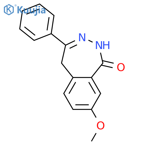 1H-2,3-Benzodiazepin-1-one, 2,5-dihydro-8-methoxy-4-phenyl- structure