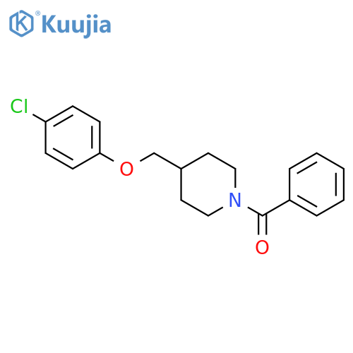 Piperidine, 1-benzoyl-4-[(4-chlorophenoxy)methyl]- structure