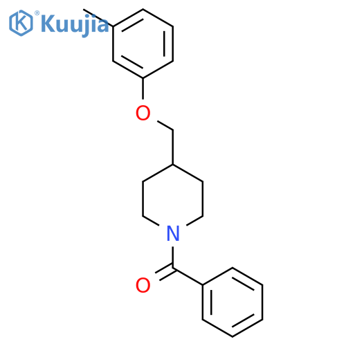 Piperidine, 1-benzoyl-4-[(3-methylphenoxy)methyl]- structure