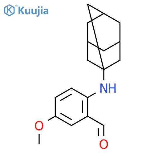 Benzaldehyde, 5-methoxy-2-(tricyclo[3.3.1.13,7]dec-1-ylamino)- structure