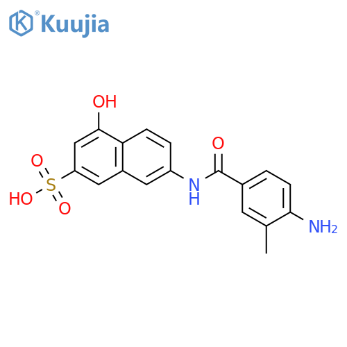 2-Naphthalenesulfonicacid, 7-[(4-amino-3-methylbenzoyl)amino]-4-hydroxy- structure