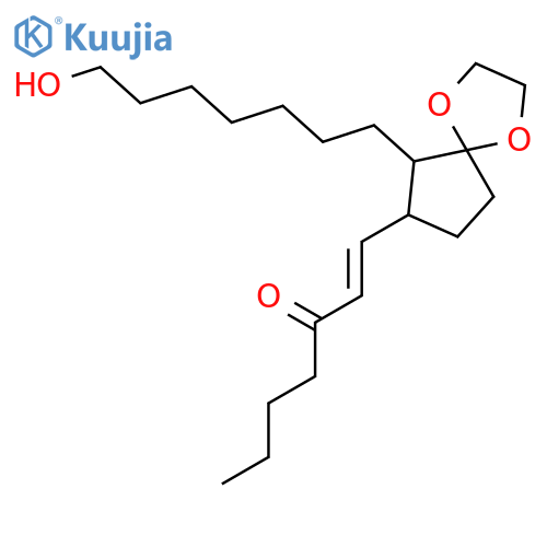 1-Hepten-3-one, 1-[6-(7-hydroxyheptyl)-1,4-dioxaspiro[4.4]non-7-yl]- structure