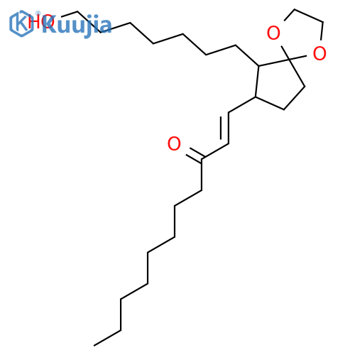1-Undecen-3-one, 1-[6-(7-hydroxyheptyl)-1,4-dioxaspiro[4.4]non-7-yl]- structure