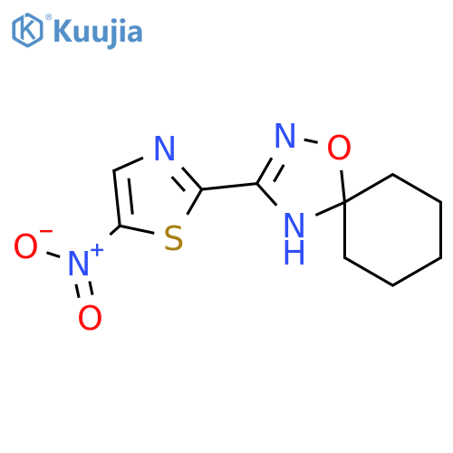 1-OXA-2,4-DIAZASPIRO[4.5]DEC-2-ENE, 3-(5-NITRO-2-THIAZOLYL)- structure