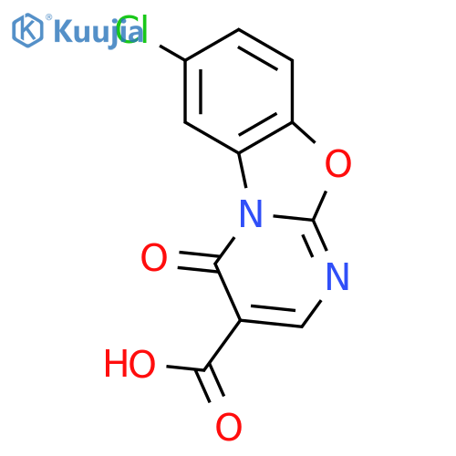 4H-PYRIMIDO[2,1-B]BENZOXAZOLE-3-CARBOXYLIC ACID, 7-CHLORO-4-OXO- structure