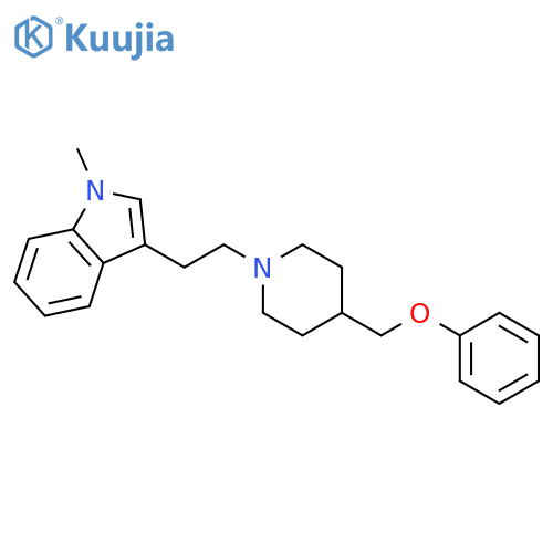1H-INDOLE, 1-METHYL-3-[2-[4-(PHENOXYMETHYL)-1-PIPERIDINYL]ETHYL]- structure