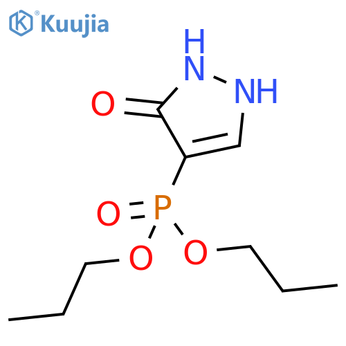 PHOSPHONIC ACID, (2,3-DIHYDRO-3-OXO-1H-PYRAZOL-4-YL)-, DIPROPYL ESTER structure
