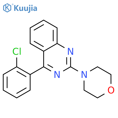 Quinazoline, 4-(2-chlorophenyl)-2-(4-morpholinyl)- structure