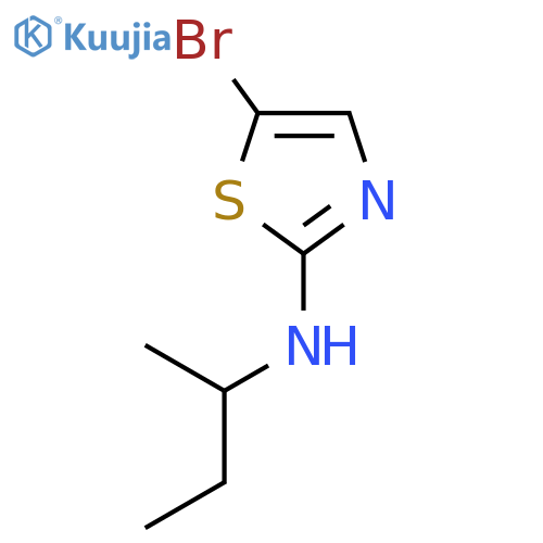 2-THIAZOLAMINE, 5-BROMO-N-(1-METHYLPROPYL)- structure