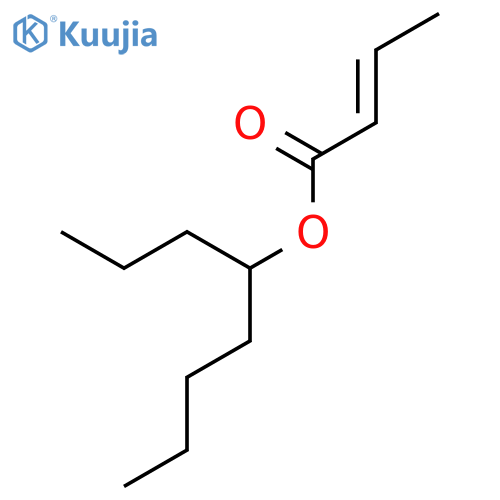 2-BUTENOIC ACID, 1-PROPYLPENTYL ESTER structure