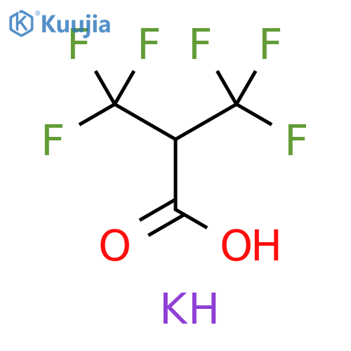 Propanoic acid, 3,3,3-trifluoro-2-(trifluoromethyl)-, potassium salt structure