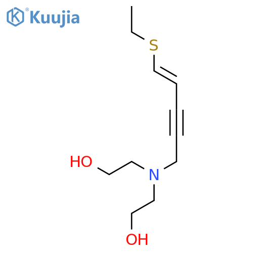 Ethanol, 2,2'-[[5-(ethylthio)-4-penten-2-ynyl]imino]bis- structure