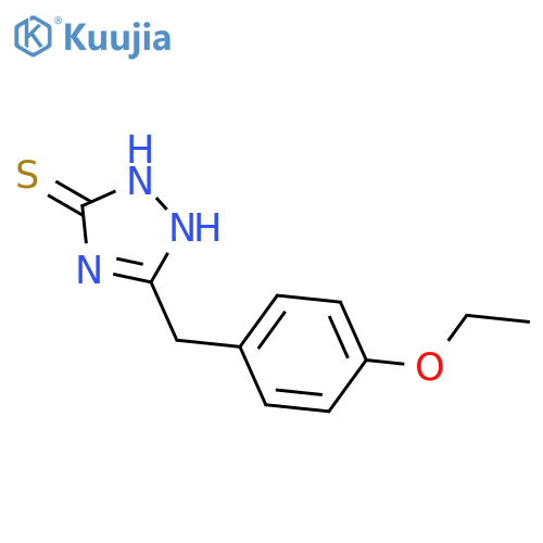 3H-1,2,4-TRIAZOLE-3-THIONE, 5-[(4-ETHOXYPHENYL)METHYL]-1,2-DIHYDRO- structure