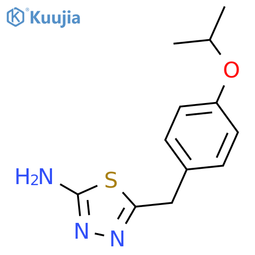 1,3,4-Thiadiazol-2-amine, 5-[[4-(1-methylethoxy)phenyl]methyl]- structure