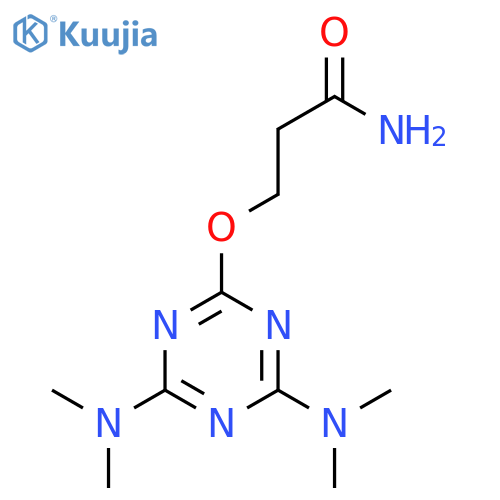 PROPANAMIDE, 3-[[4,6-BIS(DIMETHYLAMINO)-1,3,5-TRIAZIN-2-YL]OXY]- structure