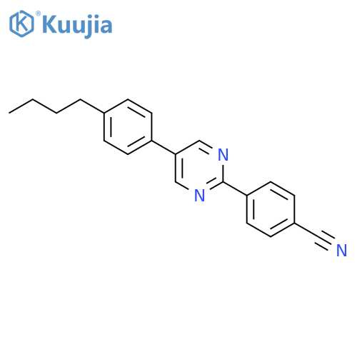 4-[5-(4-butylphenyl)pyrimidin-2-yl]benzonitrile structure
