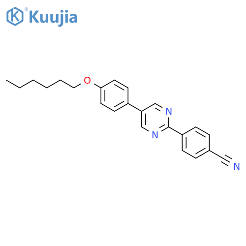 BENZONITRILE, 4-[5-[4-(HEXYLOXY)PHENYL]-2-PYRIMIDINYL]- structure