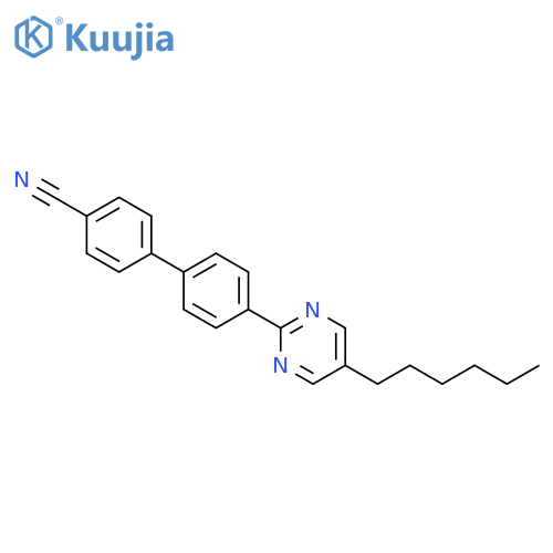 [1,1'-BIPHENYL]-4-CARBONITRILE, 4'-(5-HEXYL-2-PYRIMIDINYL)- structure