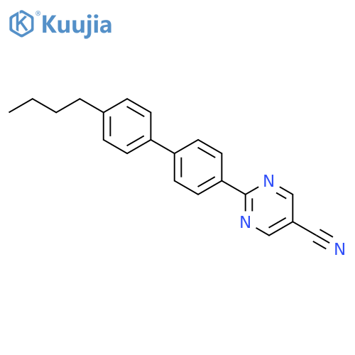 5-Pyrimidinecarbonitrile, 2-(4'-butyl[1,1'-biphenyl]-4-yl)- structure