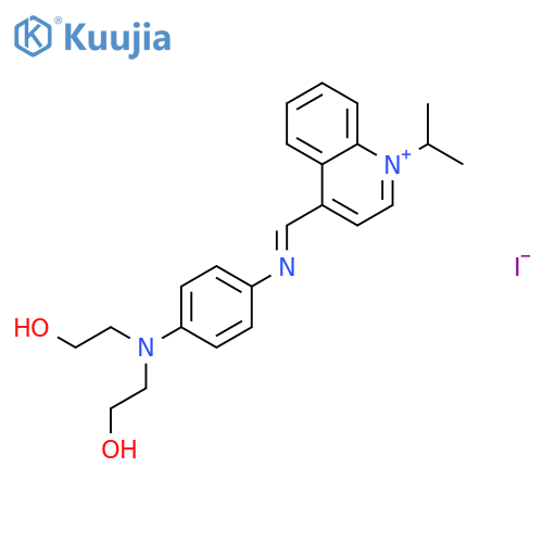 Quinolinium,4-[[[4-[bis(2-hydroxyethyl)amino]phenyl]imino]methyl]-1-(1-methylethyl)-,iodide structure